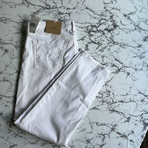 Adriano Goldschmied White-Cream Crop Pant (size:28) (sueded sateen fabric) - Picture 4 of 4